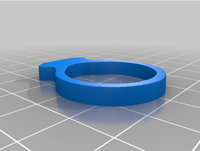 anillo moderno bisuteria joyería joya 3d print model - Mito3D