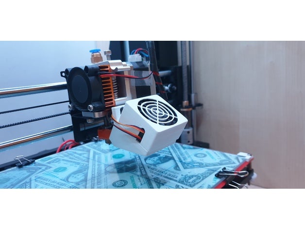 geeetech i3 pro fan condotto + copertina guaina 40mm 3D print model - Mito3D