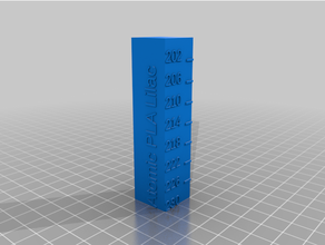 calibration tower-atomic pla - lilac customized 3d print model - Mito3D