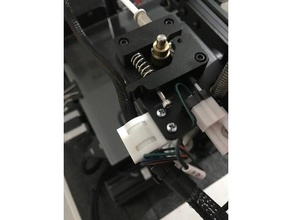 soporte cable hotend - hellbot magna 1 clip cr10 creality cr-10 ender 3 extruder extrusor geetech a10 hottend impresora 3d dual support wire 3d print model - Mito3D
