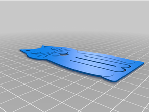 bookmark cat 3d print model - Mito3D