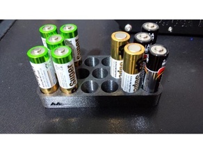 aa battery holder 3d print model - Mito3D