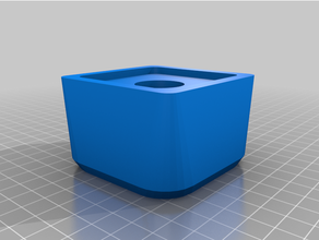 customized square furniture riser 3d print model - Mito3D