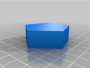 Pentagone récipient petit boîte pentagonal nappe espace rangement 3d print model - Mito3D