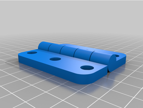 özelleştirilmiş parametrik menteşe 3d print model - Mito3D