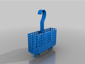 panier gel douche porte shower accessories basket holder 3d print model - Mito3D