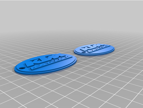 ktm logo double sided dük anahtarlık 3d print model - Mito3D