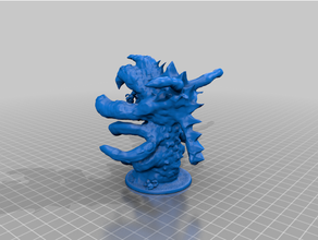 rock worm dnd mini miniature prop miniatures monster 3d print model - Mito3D