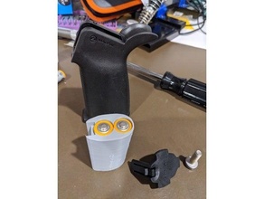 magpul moe ar pistola presa aa batteria titolare supporto 3d print model - Mito3D