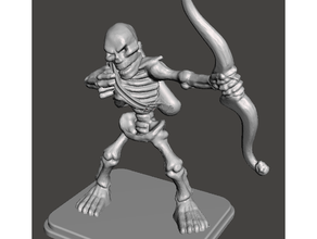 heroquest - skeleton archer 3d print model - Mito3D
