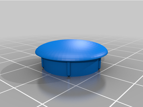 22mm 185mm pipe cap 3mm dome customized 3d print model - Mito3D