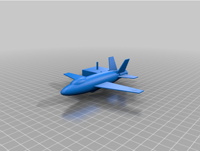 dövüşçü jet ileri 3d print model - Mito3D