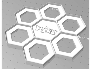 hive game board board boardgame game hex hexagon hexagonal hive 3d print model - Mito3D