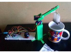 servo mechanism - automated tea dunker autodesk fusion 360 automation robotics 3d print model - Mito3D