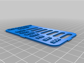customized slider task reminder 3d print model - Mito3D