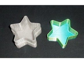 star shaped box 3d print model - Mito3D