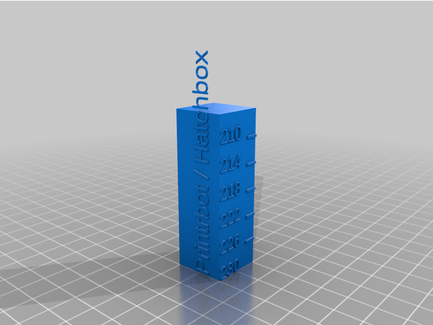customized temperature calibration tower 3D print model - Mito3D