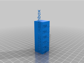 customized temperature calibration tower 3d print model - Mito3D