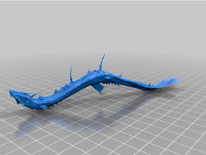 ombre colosse hydrus Poisson chat anguille électrique poisson ico mer créature équipe vidéo Jeu Jeux 3d print model - Mito3D