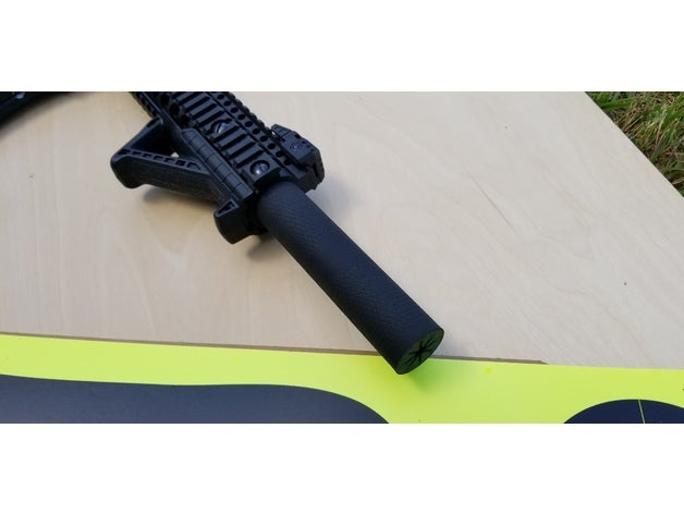 Crosman dpms sbr suppresseur concept bb pistolet silencieux 3D print model - Mito3D