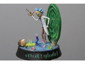 rick morty season 1 episode art decor decoration elegoo mars figure figurine sculpture toy toys 3d print model - Mito3D