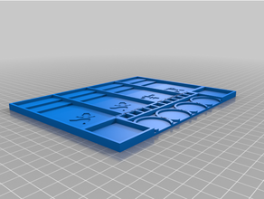 buio anime tavola gioco semplice giocatore vassoio v2 3d print model - Mito3D