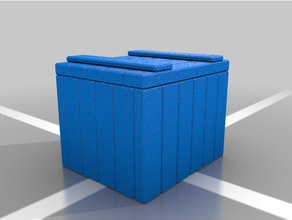 madeira caixa dnd masmorra eleode suporte adereços 3d print model - Mito3D