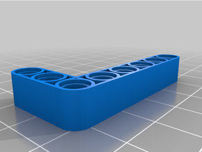 personalizado Lego técnica perpendicular haz conector 3d print model - Mito3D