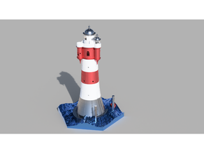leuchtturm roter Sand 1 100 3d print model - Mito3D
