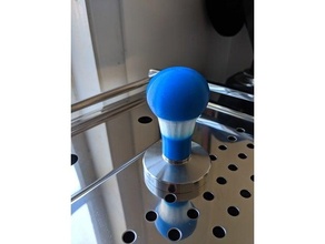 Fachmann Espresso manipulieren 5 poliert rostfrei Stahl Base 3d print model - Mito3D