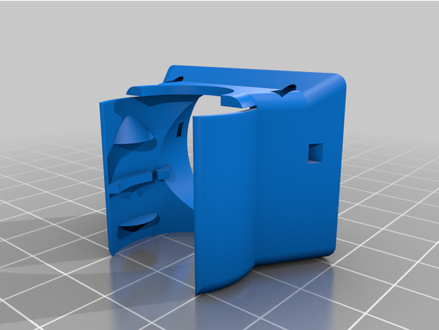 trianglelab dragon hotend fan duct 3D print model - Mito3D