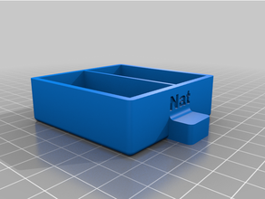 natz entalhado gaveta caixa personalizado 3d print model - Mito3D