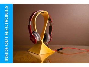 gouttelette écouteurs supporter l'audio audiophile casque musique titulaire soutien 3d print model - Mito3D