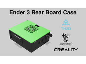 ender 3 adks rear motherboard case v2 remix cable chain mount creality electronics enclosure pro ezboard silent board skr mini e3 3d print model - Mito3D