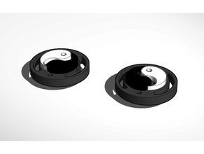 armonía yin yang ruleta extender + beyblade Estallar kaiju capa 3d print model - Mito3D