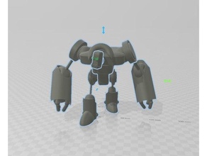robot juguete 3d print model - Mito3D