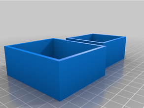 aa aaa battery tray holder storage box 3d print model - Mito3D