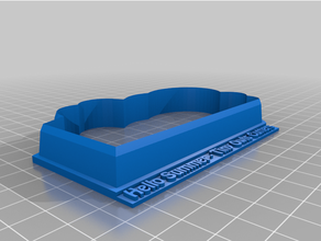 summer cookie cutter 3d print model - Mito3D