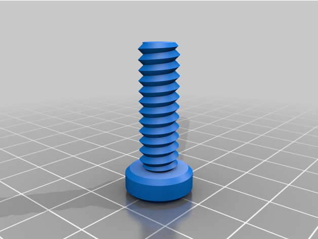 personalizado nuez tornillo 2 mm tono 25 enchufe cabeza 3D print model - Mito3D