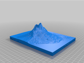 montare Vesuvio terreno 3d print model - Mito3D