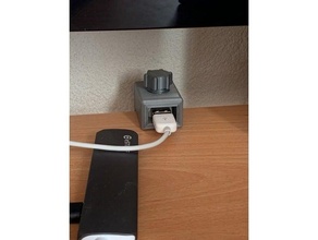 USB estensione cavo scrivania montare 3d print model - Mito3D