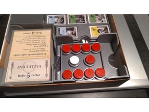 Watergate jogos inserir organizador jogo tabuleiro inserções borda jogando cartas mangas cartão 3d print model - Mito3D