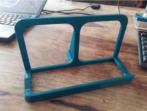 steep notebook stand 30 3d print model - Mito3D