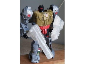 transformers seacons weapon stand combiner wars head master power primes titan 3d print model - Mito3D