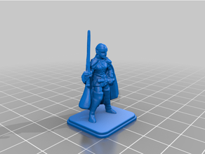 Heldenquest weiblich Helm Schwert 3d print model - Mito3D