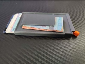 Delgado crédito tarjeta billetera dinero acortar conducción licencia eyector pincard remezclar 3d print model - Mito3D