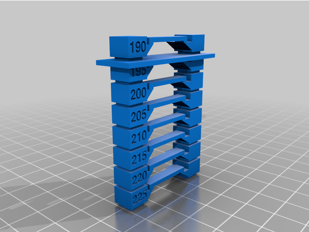 customized temperature tower 3D print model - Mito3D