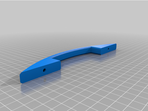 customized drawer handle cabinet handle2 3d print model - Mito3D