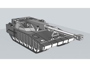 espada suja Super pesado tanque épico escala 6mm procuração 3d print model - Mito3D