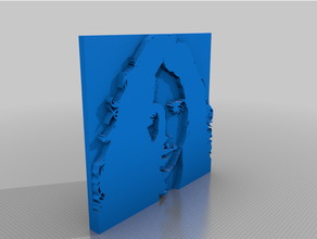 chris cornell 3d picture 3d print model - Mito3D